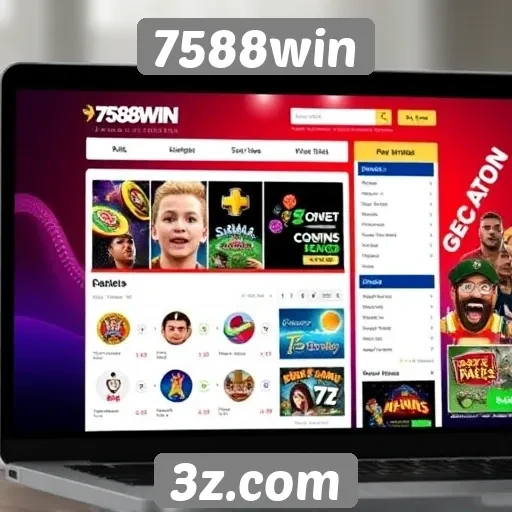 Navegação e usabilidade do site 7588win