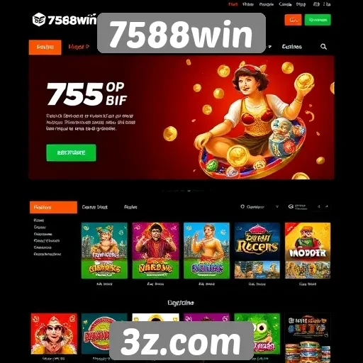 Evolução do design do site 7588win