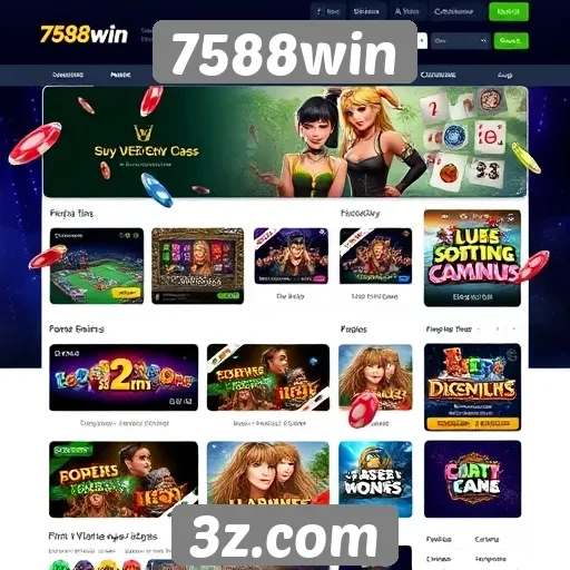 Experiência do usuário no site de jogos 7588win